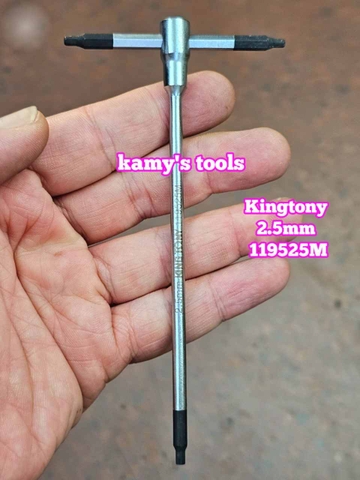 Lục giác bằng cán chữ T trượt Kingtony 2mm 2.5mm 3mm 4mm 5mm 6mm 8mm 10mm 119502M 119525M 119503M 119504M 119505M 119506M 119508M 119510M