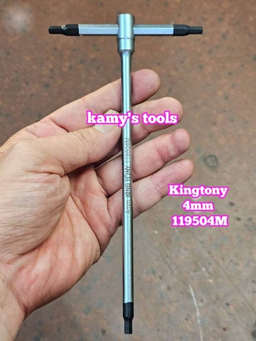 Lục giác bằng cán chữ T trượt Kingtony 2mm 2.5mm 3mm 4mm 5mm 6mm 8mm 10mm 119502M 119525M 119503M 119504M 119505M 119506M 119508M 119510M