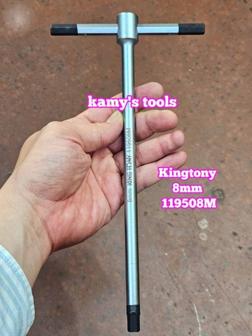 Lục giác bằng cán chữ T trượt Kingtony 2mm 2.5mm 3mm 4mm 5mm 6mm 8mm 10mm 119502M 119525M 119503M 119504M 119505M 119506M 119508M 119510M