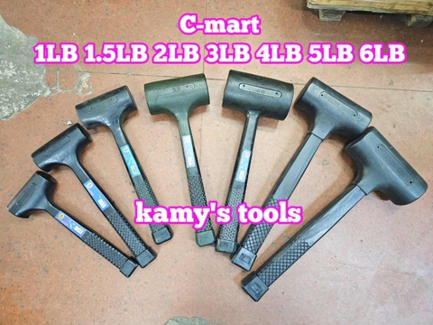 Búa cao su giảm chấn 1LB 1.5LB 2LB 3LB 4LB 5LB 6LB C-mart G0003-1 G0003-1.5 G0003-2 G0003-3 G0003-4 G0003-5 G0003-6