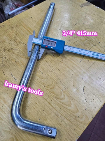 Cần cong L 3/4 inch dài 16 inch 400mm, cần chữ L