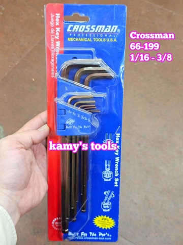 Bộ lục giác hệ mét inch hoa thị thép cao cấp Crossman 66-099, 66-199, 66-096