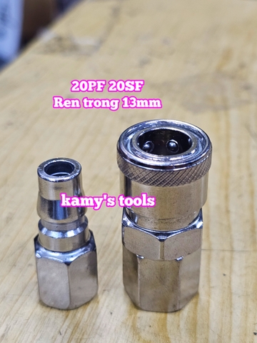 Bộ nối nhanh hơi khí nén ren trong 13mm 20PF 20SF