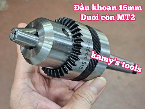 Combo Đầu kẹp mũi khoan sắt 1-16mm và chuôi côn MT2 Wetools WT-DC16MT2