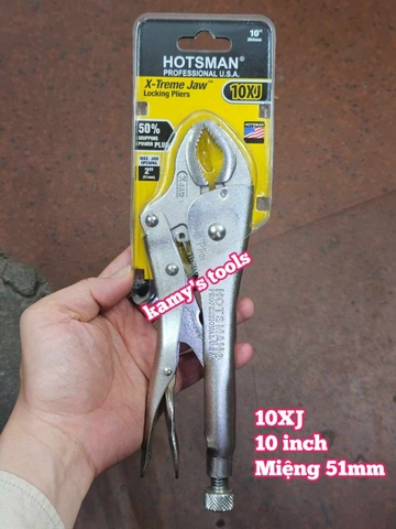 Kìm bấm chết Hotssman 10 inch 250mm mở miệng 51mm 10XJ