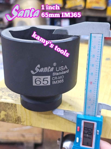 Đầu tuýp đầu khẩu 1 inch Santa thép Cr-mo 60mm 65mm 70mm 75mm 80mm IM360 IM365 IM370 IM375 IM380