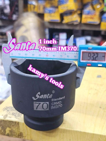 Đầu tuýp đầu khẩu 1 inch Santa thép Cr-mo 60mm 65mm 70mm 75mm 80mm IM360 IM365 IM370 IM375 IM380