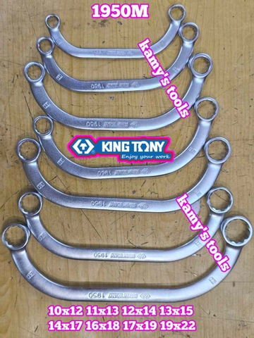 Cờ lê 2 đầu vòng trái me Kingtony 10x12, 11x13, 12x14, 13x15, 14x17, 16x18, 17x19, 19x22 19501012 19501012 19501113 19501214 19501315 19501417 19501618 19501719 19501922