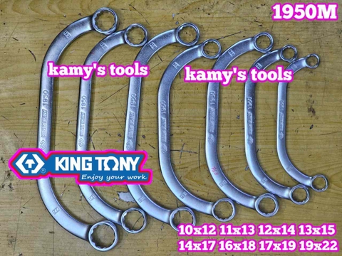Cờ lê 2 đầu vòng trái me Kingtony 10x12, 11x13, 12x14, 13x15, 14x17, 16x18, 17x19, 19x22 19501012 19501012 19501113 19501214 19501315 19501417 19501618 19501719 19501922