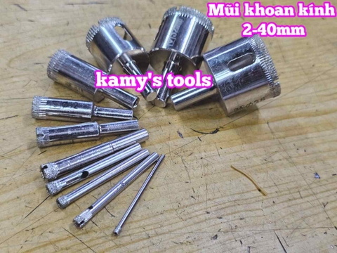 Mũi khoan kính 3mm 4mm 5mm 6mm 8mm 10mm 12mm 14mm 16mm 18mm 20mm 21mm 22mm 24mm 25mm 27mm 30mm 32mm 34mm 36mm 38mm 40mm