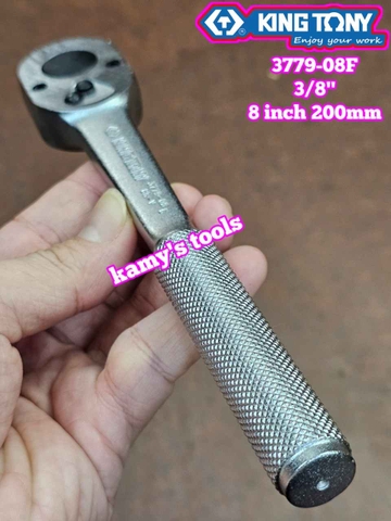 Cần siết tự động 3/8 inch Kingtony model 3779-08F đầu vuông dài 8 inch 200mm
