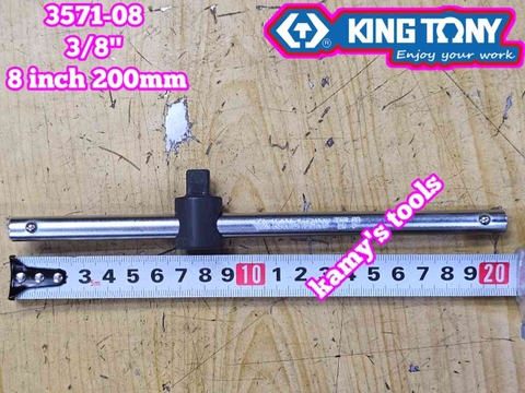 Cần tuýp siết đầu trượt 3/8 inch kingtony model 3571-08 dài 200mm