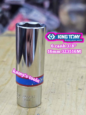 Đầu tuýp 3/8 inch 6 cạnh Kingtony 7mm 8mm 9mm 10mm 11mm 12mm 13mm 14mm 16mm 17mm 19mm 323507M 323508M 323509M 323510M 323511M 323512M 323513M 323514M 323516M 323517M 323519M