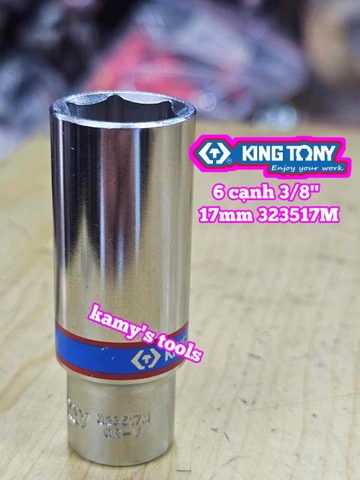 Đầu tuýp 3/8 inch 6 cạnh Kingtony 7mm 8mm 9mm 10mm 11mm 12mm 13mm 14mm 16mm 17mm 19mm 323507M 323508M 323509M 323510M 323511M 323512M 323513M 323514M 323516M 323517M 323519M