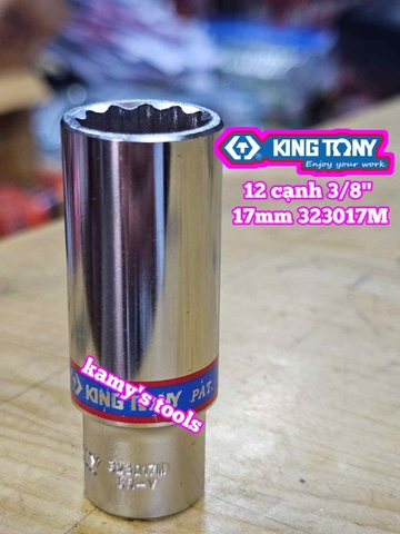 Đầu tuýp 3/8 inch 12 cạnh Kingtony 7mm 8mm 10mm 12mm 13mm 14mm 17mm 323007M 323008M 323010M 323012M 323013M 323014M 323017M