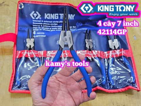 Bộ kìm mở phe 4 chi tiết 42114GP Kingtony