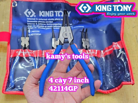 Bộ kìm mở phe 4 chi tiết 42114GP Kingtony