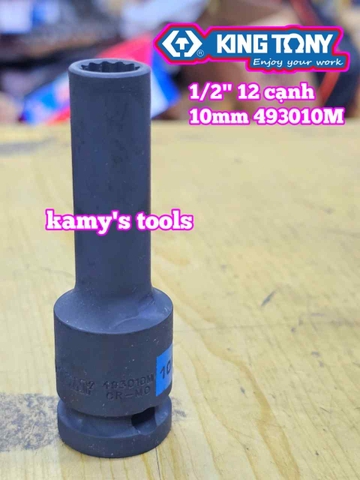 Tuýp 1/2 inch 12 cạnh Kingtony 10mm 12mm 14mm 17mm 19mm 21mm 493010M 493012M 493014M 493017M 493019M 493021M