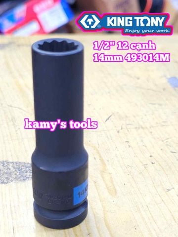 Tuýp 1/2 inch 12 cạnh Kingtony 10mm 12mm 14mm 17mm 19mm 21mm 493010M 493012M 493014M 493017M 493019M 493021M