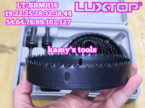 Bộ mũi khoét lỗ gỗ thạch cao 16 chi tiết LT-SBMH16 Luxtop 19-127mm