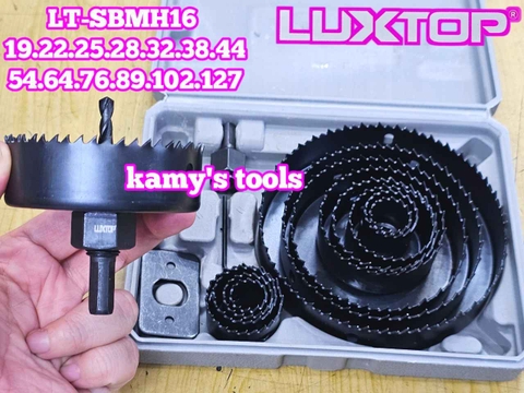 Bộ mũi khoét lỗ gỗ thạch cao 16 chi tiết LT-SBMH16 Luxtop 19-127mm