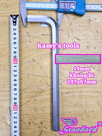 Lục giác hệ mét 14mm Standard có bi và không bi STD-68014A STD-68014B