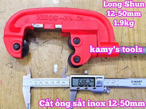 Dao cắt ống sắt kẽm inox 12-50mm Long Shun LS-0302A nặng 1.9kg