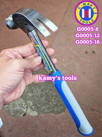 Búa nhổ đinh cán sắt 8oz 12oz 16oz C-mart G0005-8 G0005-12 G0005-16