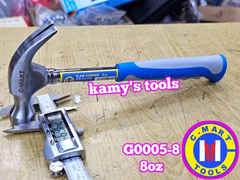 Búa nhổ đinh cán sắt 8oz 12oz 16oz C-mart G0005-8 G0005-12 G0005-16