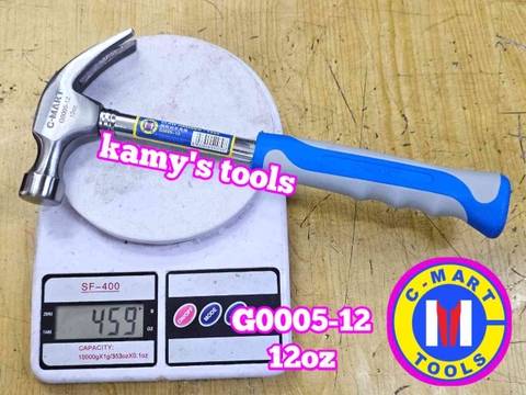 Búa nhổ đinh cán sắt 8oz 12oz 16oz C-mart G0005-8 G0005-12 G0005-16
