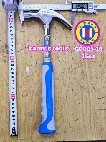 Búa nhổ đinh cán sắt 8oz 12oz 16oz C-mart G0005-8 G0005-12 G0005-16