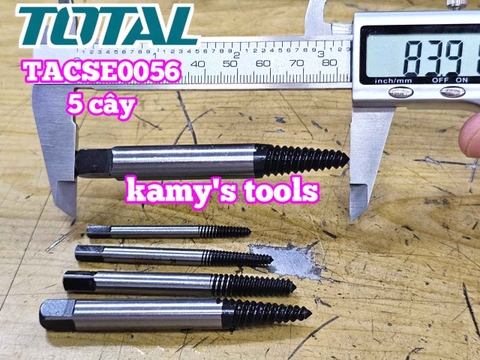 Bộ mũi taro lấy ốc gãy 5 chi tiết Total TACSE0056 từ 3-18mm