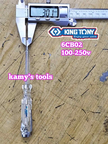Bút thử điện Kingtony 6CB02 100v-250v dài 140mm