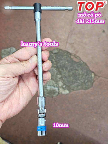 Bộ đầu lắc léo mở cổ pô xe máy loại tốt 10mm dài 215mm