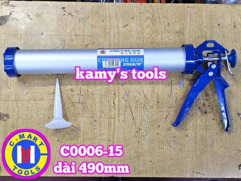 Dụng cụ bơm bắn keo xúc xích silicon C0006-15 dài 375mm C-mart