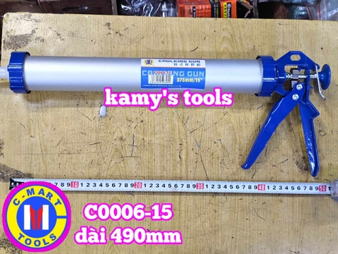 Dụng cụ bơm bắn keo xúc xích silicon C0006-15 dài 375mm C-mart
