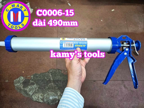 Dụng cụ bơm bắn keo xúc xích silicon C0006-15 dài 375mm C-mart