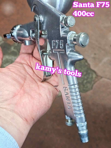 Súng phun sơn F75 G15 400cc Santa bình trên