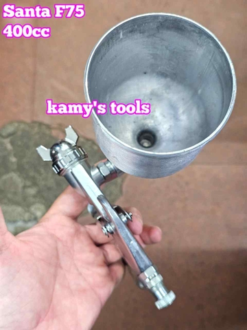 Súng phun sơn F75 G15 400cc Santa bình trên