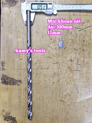 Mũi khoan sắt dài 300mm cỡ 9mm 10mm 11mm 12mm 13mm Wetools WT- 233009 WT-233010 WT-233011 WT-233012 WT-233013