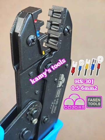 Kìm bấm cos Fasen HS-30J tiết diện 0.5-6mm2 dài 9 inch