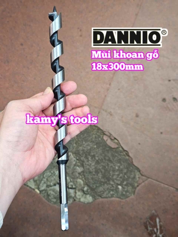 Mũi khoan gỗ xoắn ốc đuôi lục giác 8mm 10mm 12mm 14mm 16mm 18mm 20mm 22mm 25mm dài 300mm Dannio