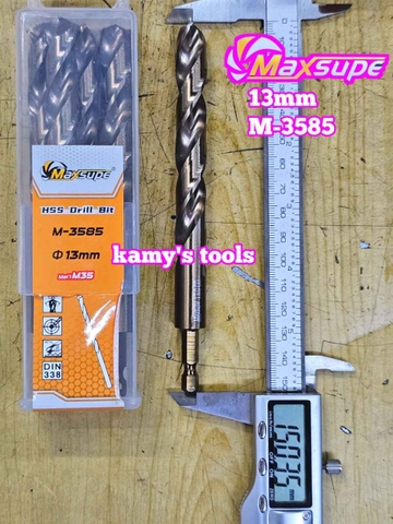 Mũi khoan sắt thép inox M35 chuôi lục giác Maxsupe 6.5mm 7mm 7.5mm 8mm 8.5mm 8mm 9mm 10mm 11mm 12mm 13mm