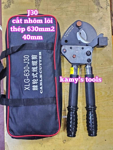 Kìm cắt cáp nhông J30 loại có đế thép đúc, cắt nhôm lõi thép acsr 620mm2, kéo cắt cáp