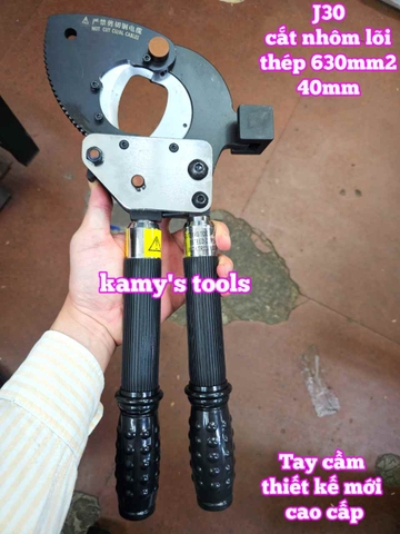 Kìm cắt cáp nhông J30 loại có đế thép đúc, cắt nhôm lõi thép acsr 620mm2, kéo cắt cáp