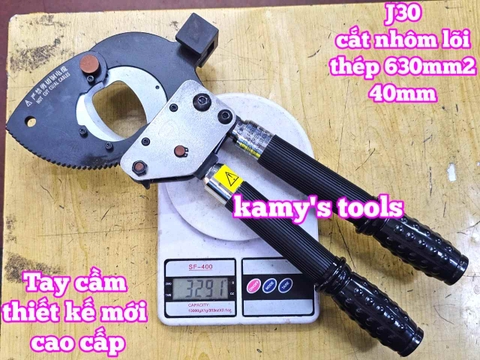 Kìm cắt cáp nhông J30 loại có đế thép đúc, cắt nhôm lõi thép acsr 620mm2, kéo cắt cáp