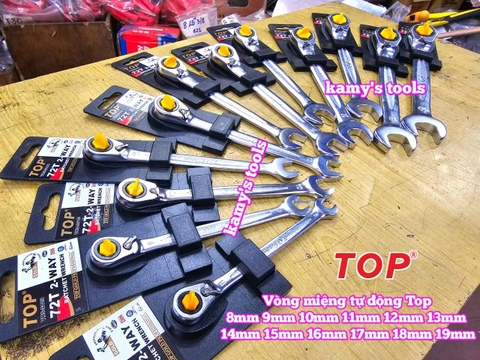 Cờ lê vòng miệng tự động đảo chiều Top Gold 8mm 9mm 10mm 11mm 12mm 13mm 14mm 15mm 16mm 17mm 18mm 19mm