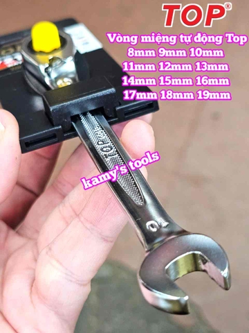 Cờ lê vòng miệng tự động đảo chiều Top Gold 8mm 9mm 10mm 11mm 12mm 13mm 14mm 15mm 16mm 17mm 18mm 19mm