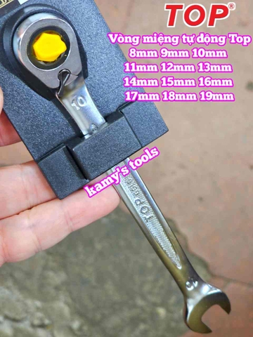 Cờ lê vòng miệng tự động đảo chiều Top Gold 8mm 9mm 10mm 11mm 12mm 13mm 14mm 15mm 16mm 17mm 18mm 19mm