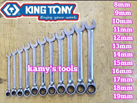 Cờ lê vòng miệng tự động Kingtony 8mm 9mm 10mm 11mm 12mm 13mm 14mm 15mm 16mm 17mm 18mm 19mm Model 373A08M 373A09M 373A10M 373A11M 373A12M 373A13M 373A14M 373A15M 373A16M 373A17M 373A18M 373A19M